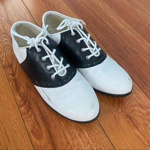 Oxfords saddle 50s style costume shoes